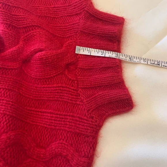 Express Tricot XS/S Red Sweater angora and lambswool - Picture 9 of 11